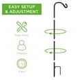Best Choice 65in Tall Shepherd Hooks Set of 4, Adjustable Outdoor