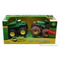 thumbnail image 5 of Rev & Go Tractor and Dump Truck Set, Green - Tomy ERTL Monster Treads 46198A, 5 of 6