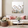 thumbnail image 5 of Pastoral Botanical Wall Art Painting on Canvas, Farmhouse Floral Watercolor Canvas Art Home Prints Wall Art Framed Modern Artwork for Living Room Bedroom Wall Decor 12x12in, 5 of 9