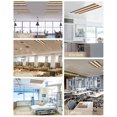 thumbnail image 5 of Modern Brown Fluorescent Light Covers for Ceiling Lights 4x2 feet,1 Pack Magnetic Light Filters for Classroom,Boho Contemporary Geometric Striped Fluorescent Light Shade Panel for Office School Drop, 5 of 9