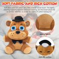 thumbnail image 3 of Peluches de cinco noches, animales de peluche, 2 piezas, lindos juguetes de peluche suaves, almohadas para abrazar, figuras de juego, muñecas, decoración de cumpleaños de Halloween para niños pequeños, 3 of 4