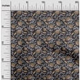 thumbnail image 2 of oneOone Polyester Spandex Black Fabric Asian Suzani Craft Projects Decor Fabric Printed By The Yard 56 Inch Wide, 2 of 5