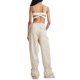 thumbnail image 4 of Sunloudy Pantalones de Mujer, Casual Cordón Amarrado Cintura Color Sólido Elástico Ajustable Tobillo Recto Suelto Pantalones Sunloudy moda, 4 of 8