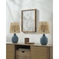 thumbnail image 4 of Livabliss Wisterian Traditional Accent Table Lamp, 19-inch, Painted Gray with Brown Shade, 4 of 5