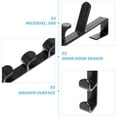 thumbnail image 6 of HONMEET Over Door Hooks 3 Pieces ABS Plastic Hooks for Office and Home Use, Easy to Install, Strong and Lightweight, 6 of 8