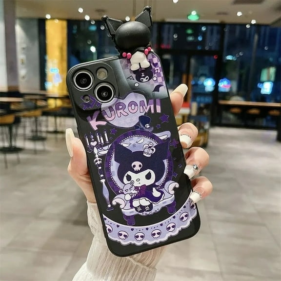 Sanrio Kuromi Cute Phone Cases For iPhone 15 14 13 12 11 Pro Max Mini XR XS MAX 8 X 7 SE Plus Anti-drop Soft Silicone Cover