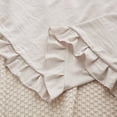 thumbnail image 2 of Move Over Body Pillow Cover 20x54 Beige Gray Ruffle Body Pillow Cover Soft Washed Microfiber Boho Body Pillow Cover, 2 of 9