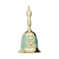 thumbnail image 2 of Almencla Christmas Resturant Service Bell, Dining Table Bell, Handheld Ringing Bell, Decorative Hand Bell Retro Call Bell Decor Green Golden, 2 of 8