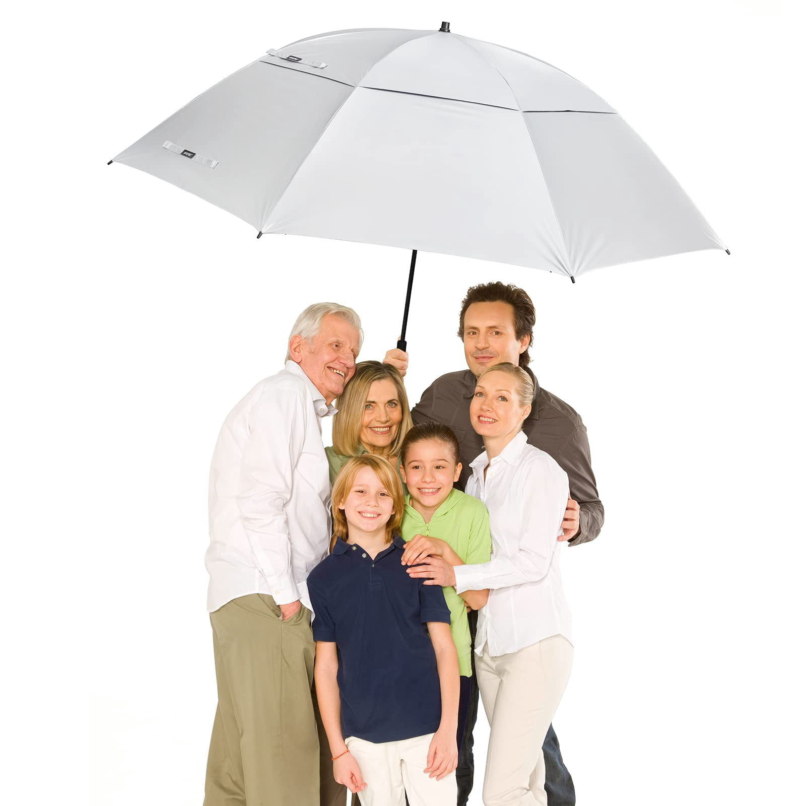 G4Free 80 Inch Huge Large Oversize Golf Umbrella Double Canopy Vented Windproof Stick Umbrellas, 6.6 Ft Heavy Duty for Outdoor Doorman Family