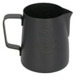 thumbnail image 1 of Jarra humeante de café de 230 ml con mango en ángulo, taza para espumar leche Olecranon de acero inoxidable para Latte, color negro, 1 of 14