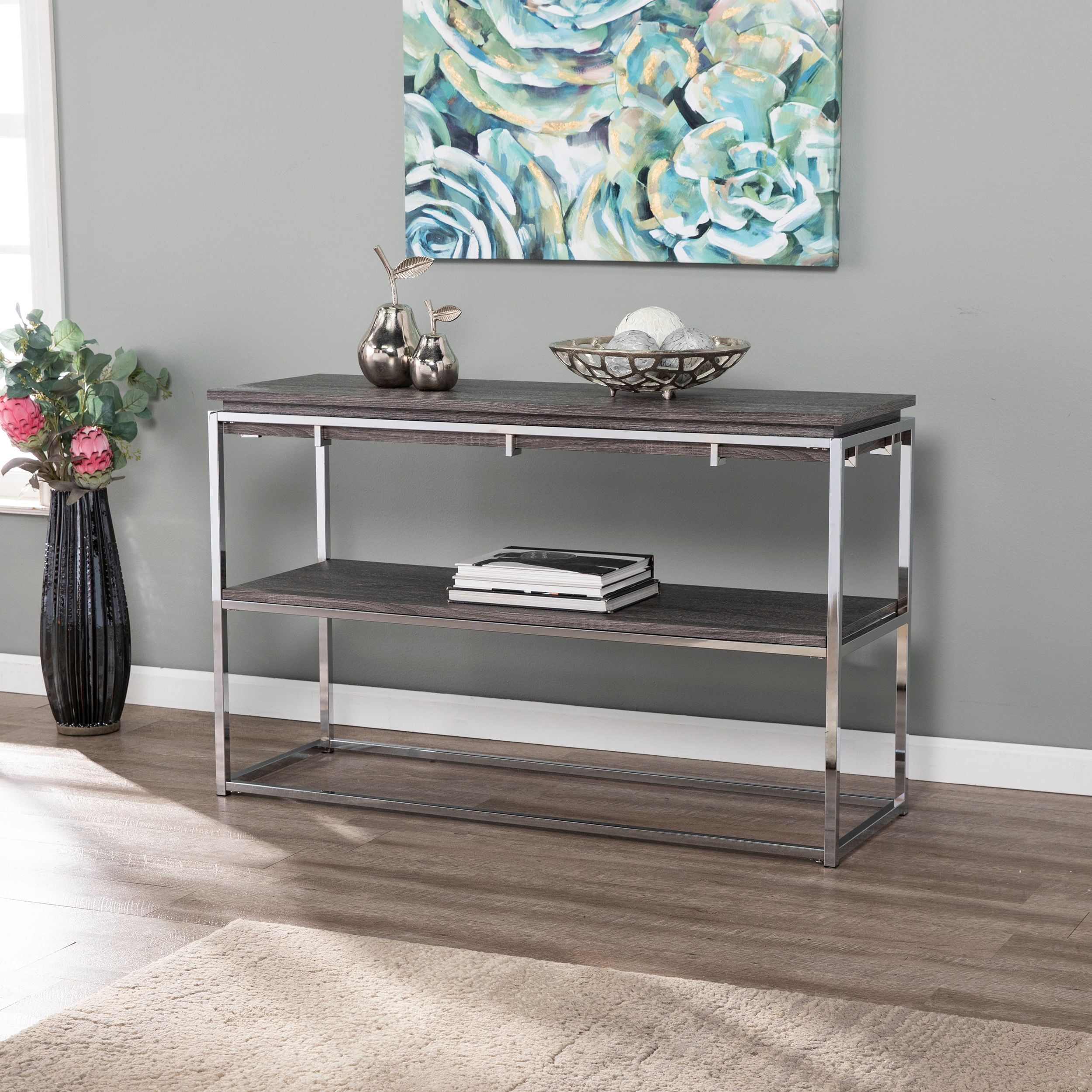 Glaslyn Contemporary Two-Tier Console Table - Walmart.com - Walmart.com
