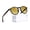 Glossy Black+Leopard Frame/Gradient Yellow Lens, variant on Joopin Acetate Polarized Sunglasses for Women Men Retro Round Sun Glasses UV Protection Trendy Shady Rays