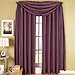 thumbnail image 3 of Royal Hotel Bedding Soho Purple Rod Pocket Window Curtain Panel, Solid Pattern, 42x108 inches, 3 of 4