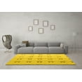 thumbnail image 3 of Ahgly Company Machine Washable Indoor Rectangle Abstract Yellow Modern Area Rugs, 7' x 10', 3 of 4