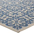 thumbnail image 3 of Modway Ariana Vintage Floral Trellis 4x6 Indoor and Outdoor Area Rug in Blue and Beige, 3 of 9