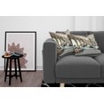 thumbnail image 3 of Ambesonne Classic Throw Pillow Cover Pack of 2, Ritzy Room Posh Scene Print, 2 Pcs-24" x 24", Coconut and Sea Blue, 3 of 5