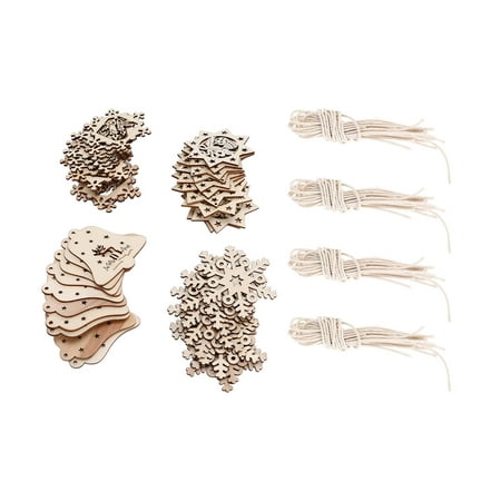 

Wooden Pendant Gifts Wood Chips DIY Artworks For Window For Homes For Christmas Trees