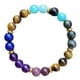 thumbnail image 2 of Pulsera de cristal, joyería, ojo de tigre natural, aguamarina, quercetina, pulsera de piedra natural con línea elástica, 2 of 6
