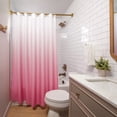 thumbnail image 4 of Americanflat 71x74 Ombre Pink Shower Curtain - Water Resistant - Polyester Fabric, 4 of 7