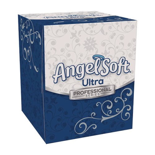 Angel Soft ps Ultra Facial Tissue, 2-Ply, White, 96 Sheets/Box, 36 Boxes/Carton