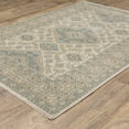 thumbnail image 2 of Oriental Weavers Maeve Area Rug - MAE05 - 9'10" x 12'10" - in Beige/ Teal - Vintage Inspired, Stain Resistant, Family and Pet Friendly , Family, Dining, Living Room Rug, 2 of 5