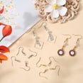 thumbnail image 3 of 1 Box 200Pcs Fish Earring Hooks with Loop 18K Gold Plated Stainless Steel Silver French Ear Wires Dangle Hanging Fishhook Earring Findings, 3 of 4