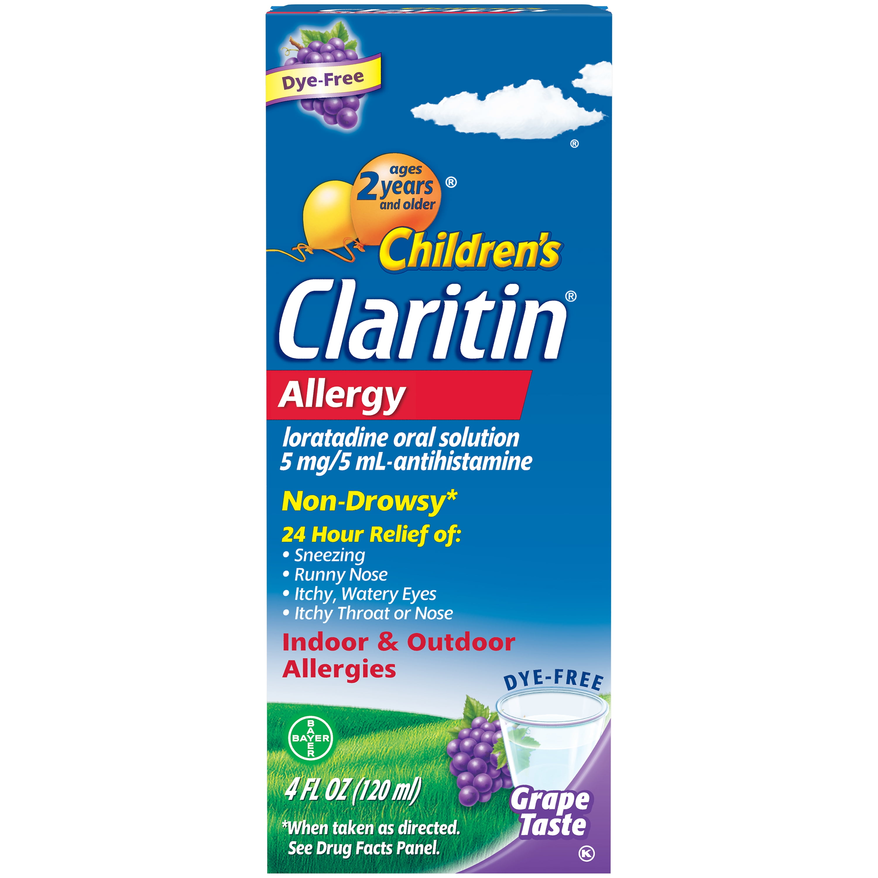 Claritin Allergy Medicine for Kids, Antihistamine, Syrup, 4 fl oz Walmart.com