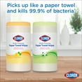 thumbnail image 5 of Clorox Multi-Purpose Paper Towel Cleaner Wipes, Jasmine Scent, 75 Count, 5 of 14