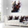 thumbnail image 3 of Designart Woman and Horse with Flying Eagle - Collage Throw Pillow - 18x18, 3 of 5