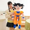 thumbnail image 4 of Peluche de Son Goku de Dragon Ball de 90 cm, Super Saiyan Kakarotto, muñeco de peluche suave, almohada de gran tamaño, regalo de cumpleaños para niños, 4 of 5