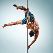 Renwick Portable Removable Home Dancing Pole, Height Adjustable 7'-9' Silver