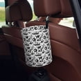thumbnail image 5 of Naloa Black White Halloween Car Trash Can Garbage Car Accessories Trash Can Car Waste Bin for for Driver and Passenger Any Vehicle, 5 of 7