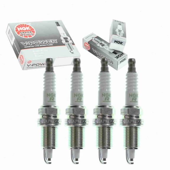 4 pc NGK 5077 V-Power Spark Plugs for 09482-00452 1765173 1A08-18-110 3118 3256 4034 6234 7509 7522 7722 7909 7922 817 98079-5587V 997 J16C-U J16CR-U RN13LYC5 TY26704 W8LCR W8LPR W9LC WR10LC WR8LC