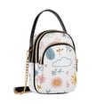thumbnail image 7 of FORMRS Crossbody Bag for Women Quilted Travel Shoulder Cell Phone Purse with Chain Strap Handbag, Cartoon Doodles, 7 of 7