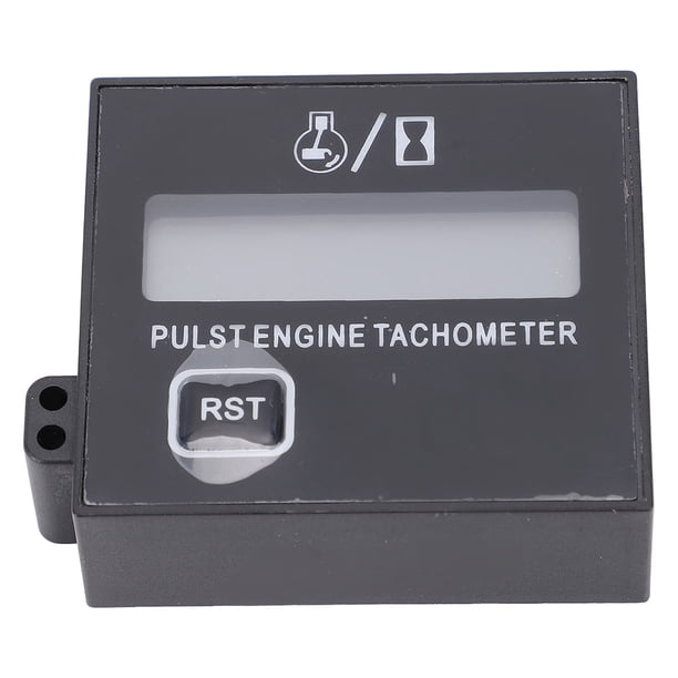 Tacómetro de Motor Digital Pequeño, Tacómetro de Motosierra inductiva de Impermeabilización Para Motocicleta de Go Kart para 2 Motores de 4 Golpes
