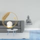 thumbnail image 2 of Figura decorativa de metal con forma de bola de cristal, ideal para pasillo, chimenea, dormitorio, sala de estar u oficina. Figura de Buda mono, colec, 2 of 8