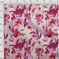 thumbnail image 4 of oneOone Velvet Fuschia Pink Fabric Abstract Ink Texture Sewing Material Print Fabric By The Yard 58 Inch Wide, 4 of 7