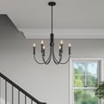 thumbnail image 4 of 29206-MB Millennium Lighting Potiss - 6 Light Chandelier-19.6 Inch Tall and 26 Inch Wide-Matte Black Finish, 4 of 7