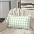 thumbnail image 6 of Fotbe Green Checkboard Pillow Cases - Envelope Closure - Luxury, Extra Soft, Cooling Pillow Covers - Wrinkle, Fade, Stain Resistant-20"x30", 6 of 8
