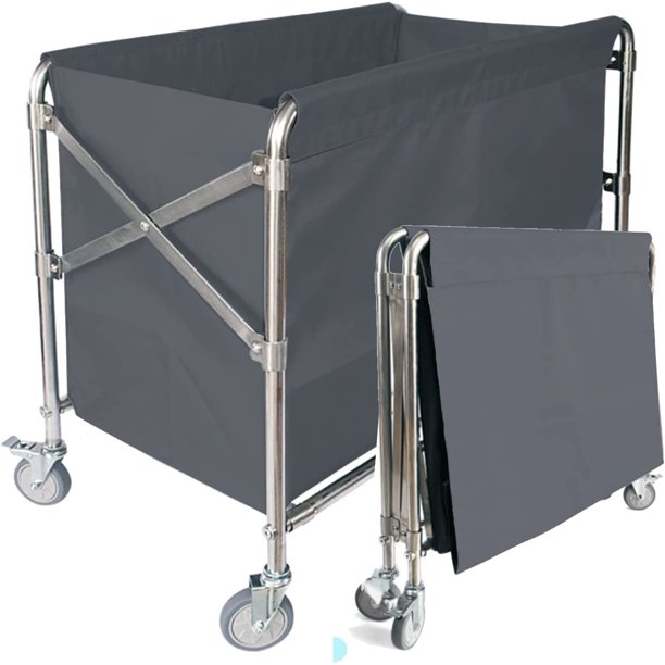 Collapse Laundry Basket Folding Commercial Laundry Basket Rolling