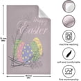 thumbnail image 4 of Eggs Lavender Flowers Kitchen Dish Towels Set of 1 Absorbent Hand Towels, Lint-Free 18"x28" Happy Easter Fast Drying Hanging Dishcloths for Cooking Baking Home Clean, 4 of 6
