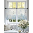 thumbnail image 4 of Blue Seahorse Coastal Sheer Curtains 54 Inch Length 2 Panels Set Window Treatments, Summer Beach Nautical Ocean Coral Rod Pocket Semi Curtains for Living Room/Bedroom/Kitchen Décor, 104"W x 54"L, 4 of 7