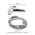 thumbnail image 3 of Chrome Bidet Shattaf Douche Spray Hygienic Toilet Shower Head Hose Set, 3 of 9