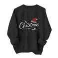 thumbnail image 2 of Women's Christmas Rhinestone Graphic Sweatshirt Crew Neck Long Sleeve Casual Pullover Top, 2 of 5