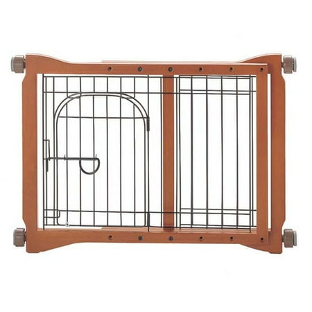 Richell Pet Sitter Pet Gate, 21" H, Brown