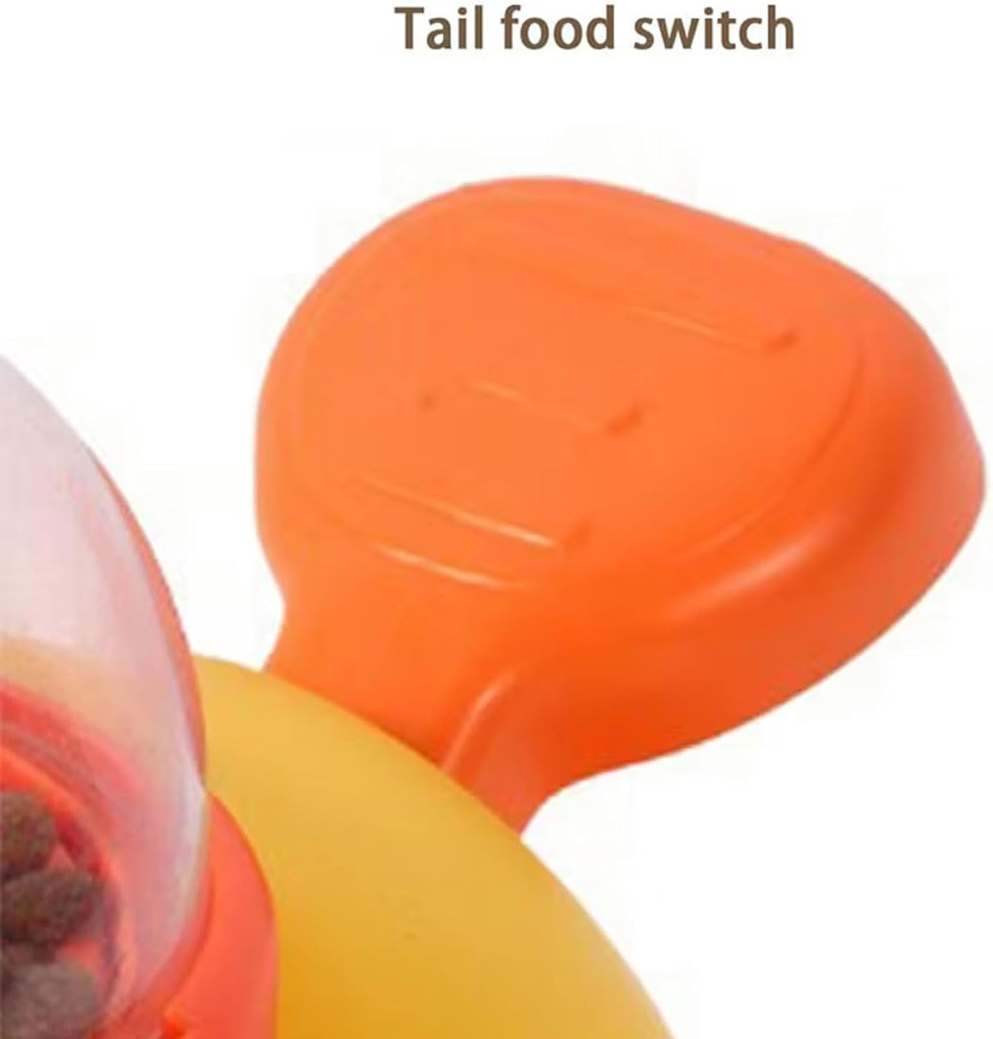 Duck Cat Treat Dispenser,Anti-Slip Interactive Slow Puzzle Feeder, 3 Challenge Lids for IQ Training, Mental Enrichment for Small Cats,Dogs,Other Pets