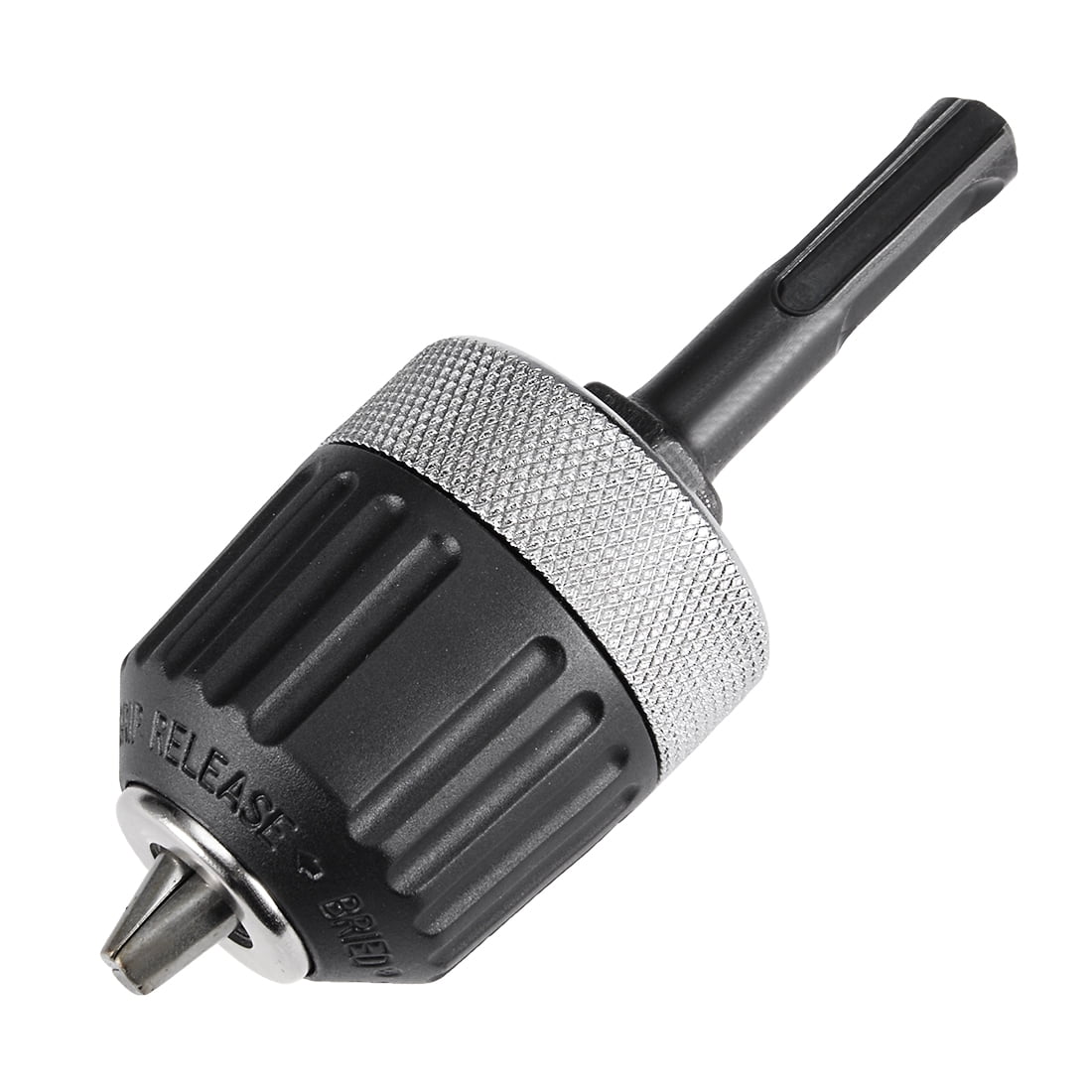 Keyless Drill Bit Chuck Adapter 1/4" Hex Shank For Impact Driver 0.8-10mm 