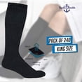 thumbnail image 6 of 240 Pairs Of Yacht & Smith 30 Inch Wholesale Men's Long Tube Socks, Cotton Sport Tube Socks Size 10-13 (Black), 6 of 7