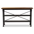 thumbnail image 2 of Baxton Studio Velera Wood and Metal Kitchen Storage Shelf in Bronze, 2 of 8