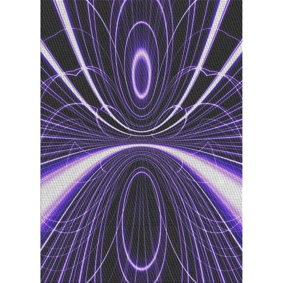 Ahgly Company Machine Washable Indoor Rectangle Transitional Lavender Purple Area Rugs, 5' x 7'